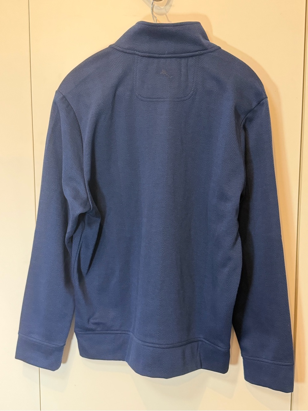 NWT Men’s Quarter-Zip Sweater Pullover - Blue SIZE MED - Picture 4 of 6